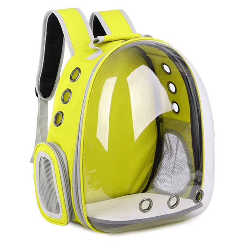 Pet Cat Backpack Bubble Space Capsule Dog Backpack Small Pet Dog Backpack Suitable for Outdoor Travel Hiking Pet Backpack